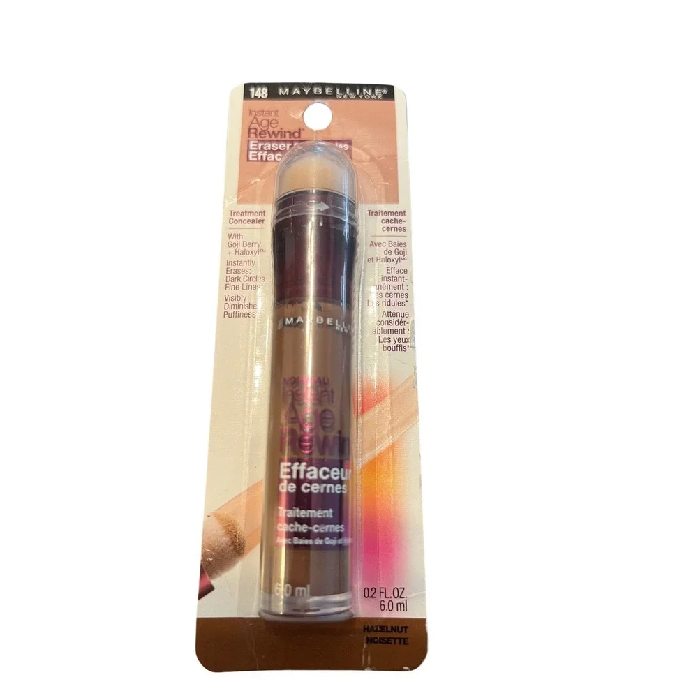 Maybelline Instant Age Rewind Eraser Concealer 148 Hazelnut 0.2oz New Sealed